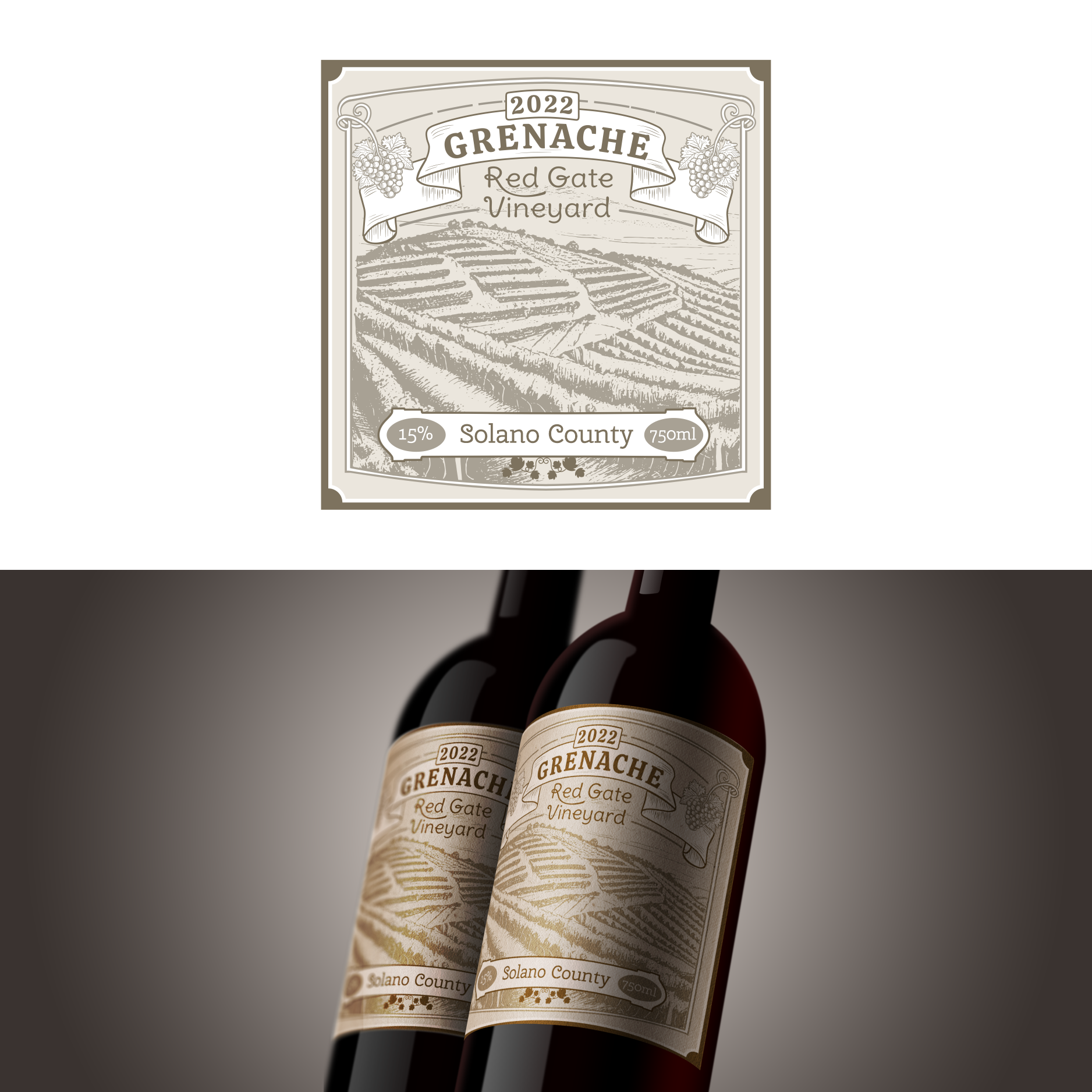 Design Étiquette par kolevvp pour BackRoad Vines | Design #30818767