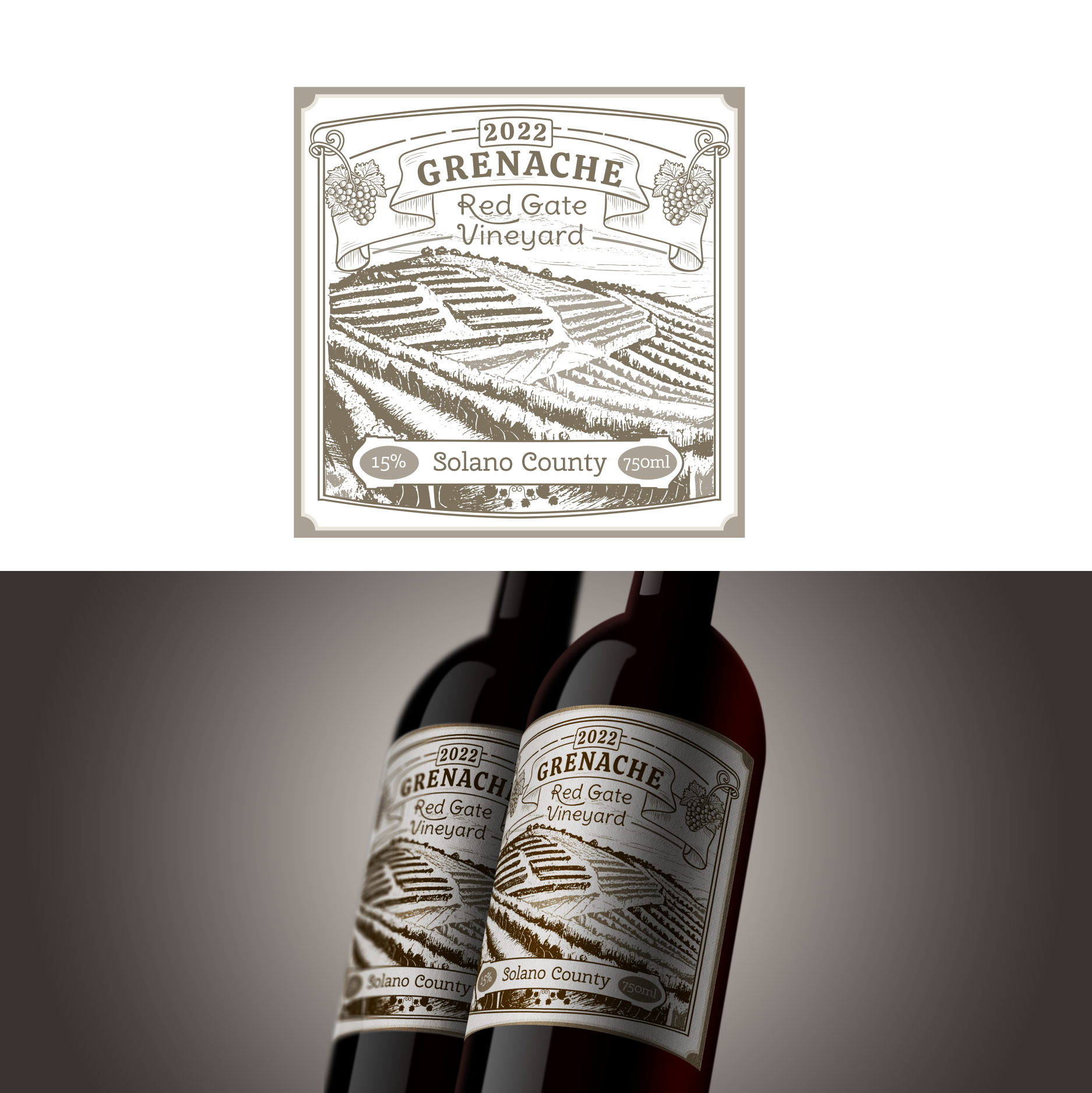 Label Design by kolevvp for BackRoad Vines | Design #30818816