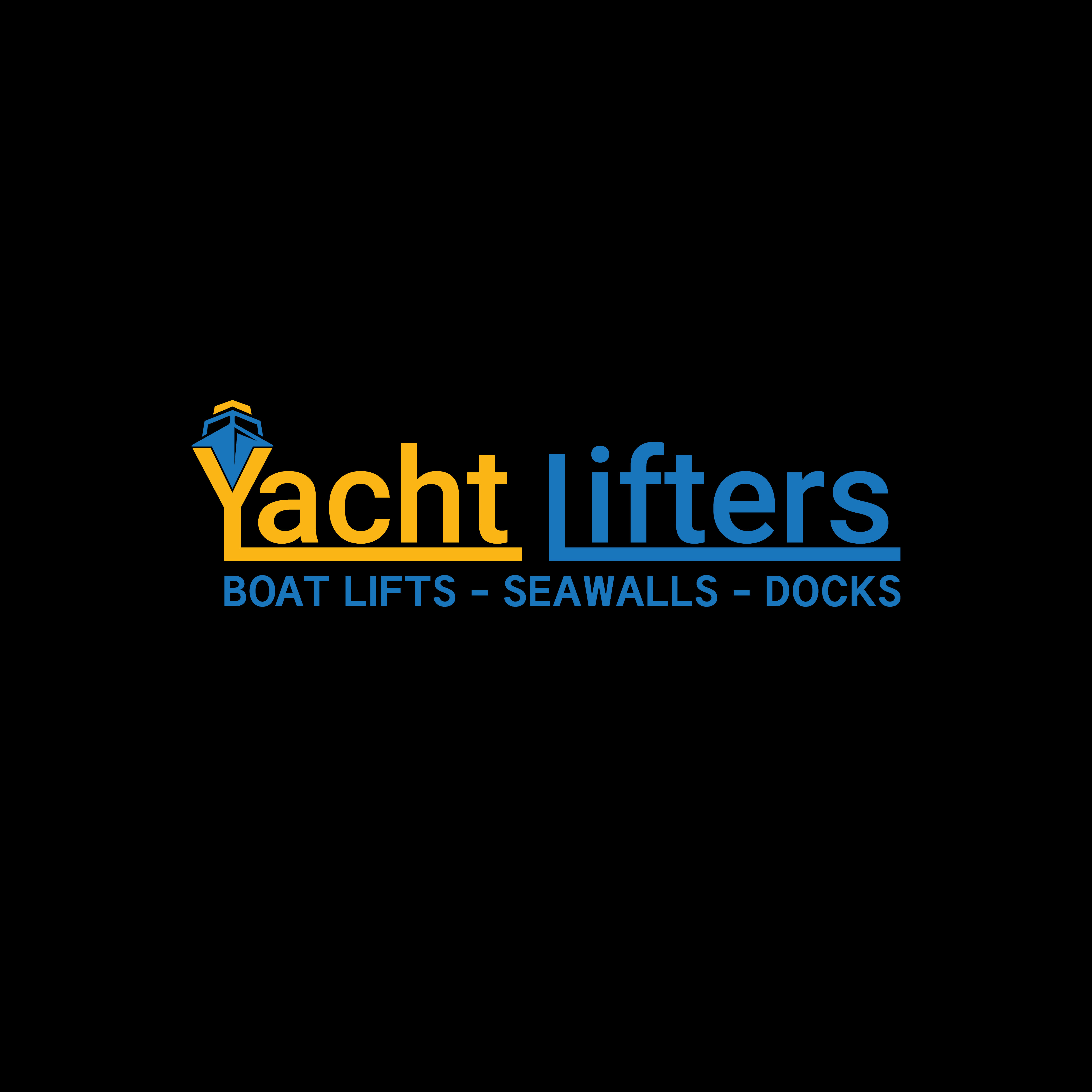 Upmarket, Masculine, Marine Construction Logo Design for Yacht Lifters