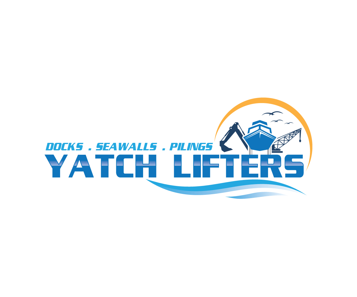 Upmarket, Masculine, Marine Construction Logo Design for Yacht Lifters