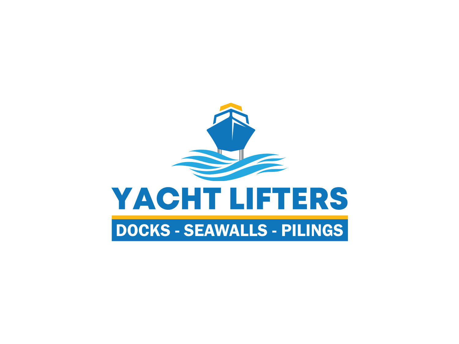 Upmarket, Masculine, Marine Construction Logo Design for Yacht Lifters