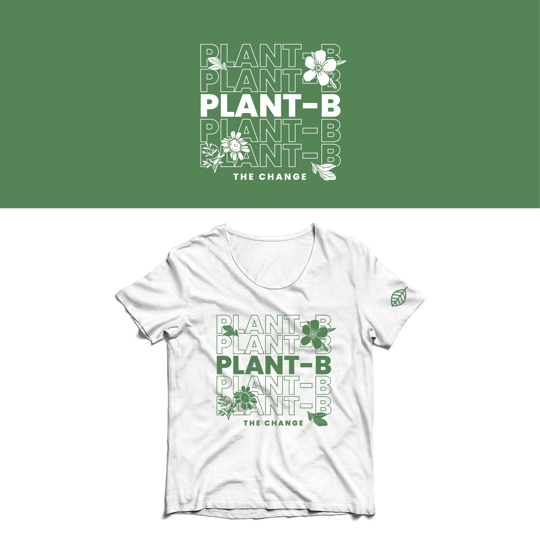 T-shirt Design by saka.aleksandar for Plant B clothing design | Design #30844850