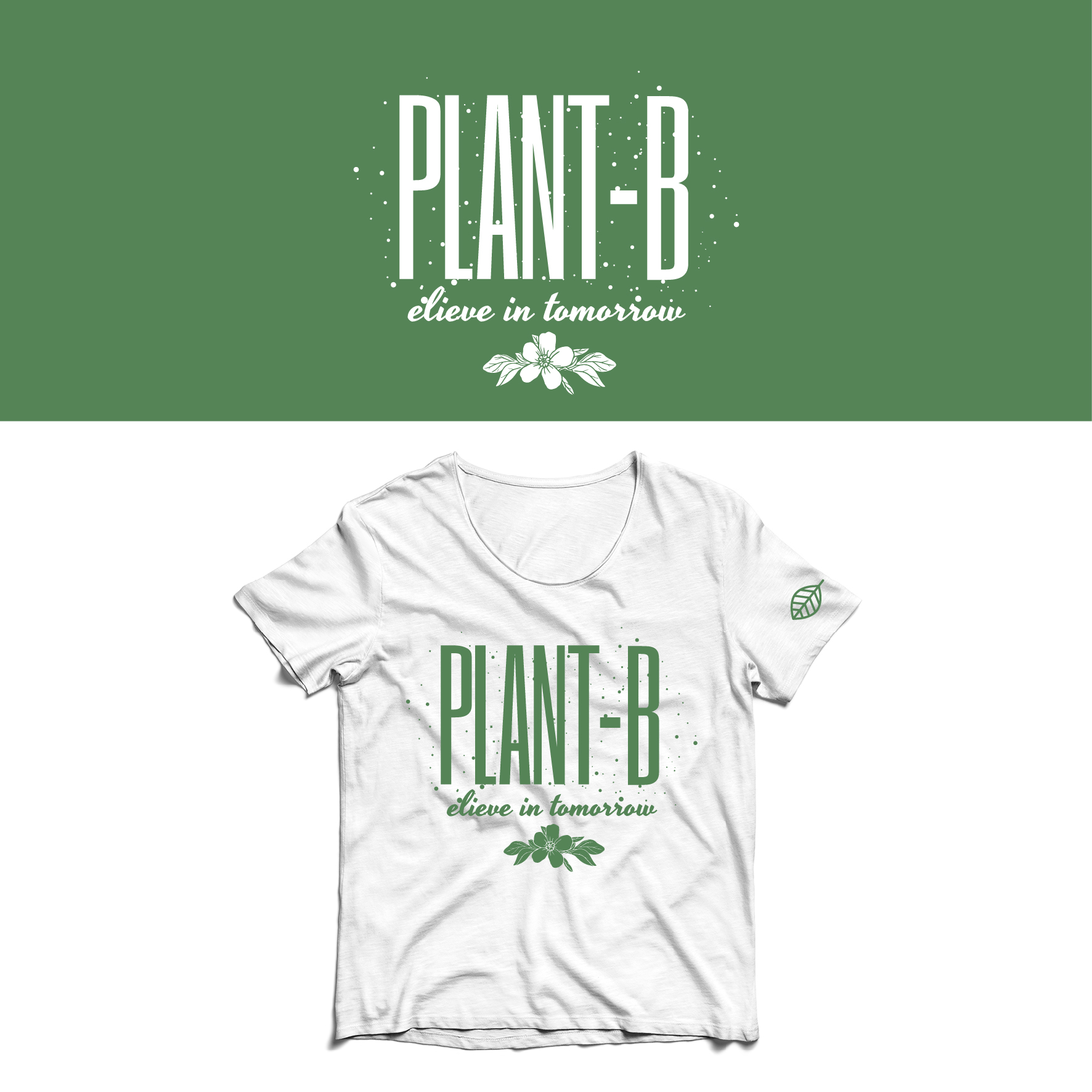 T-shirt Design by saka.aleksandar for Plant B clothing design | Design #30845098
