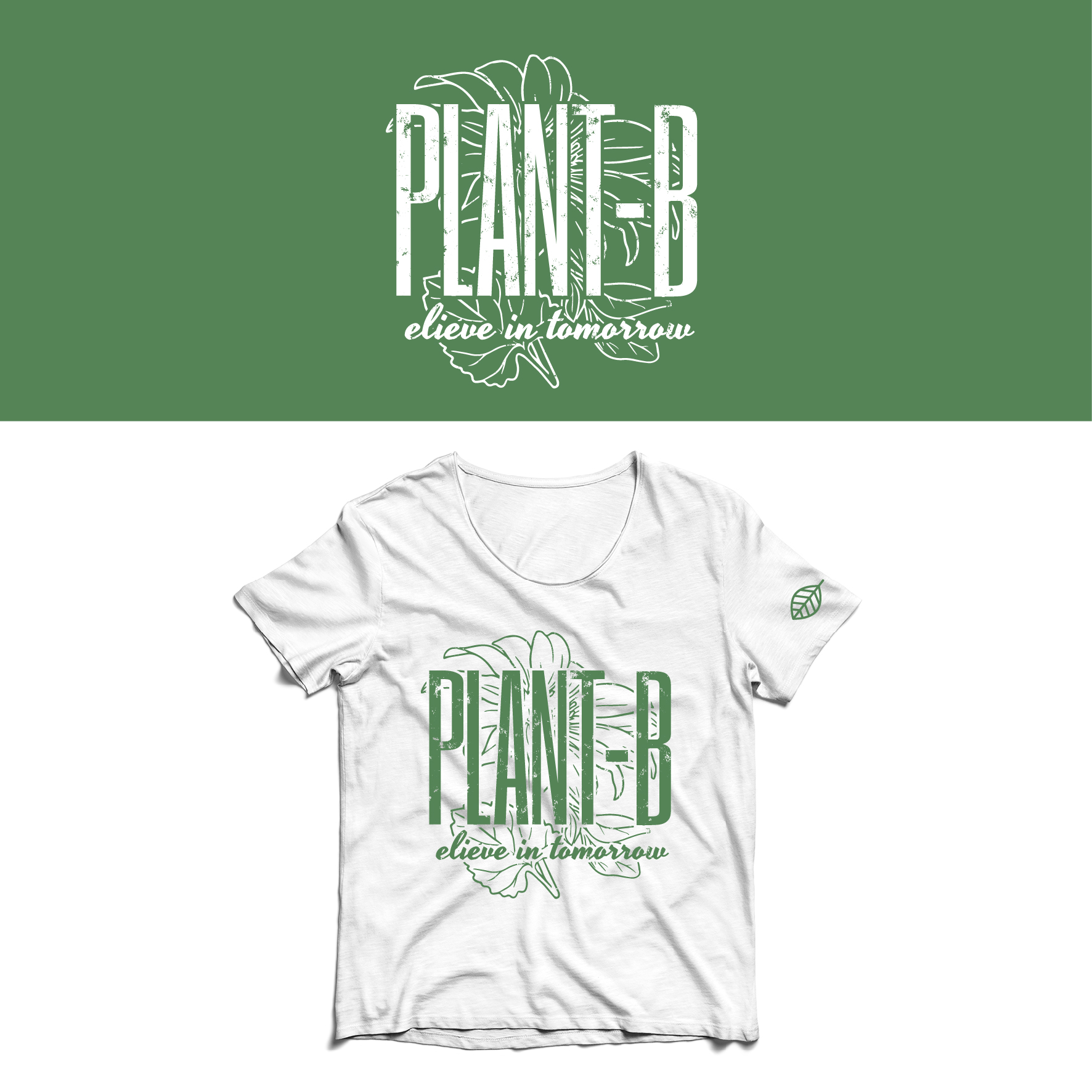 T-shirt Design by saka.aleksandar for Plant B clothing design | Design #30845099