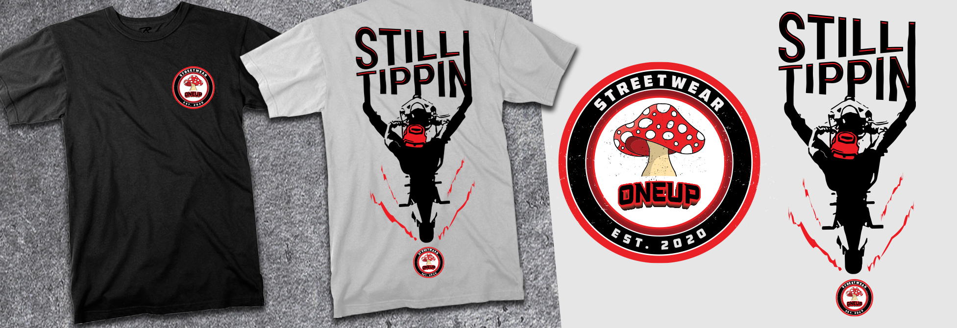 T-shirt Design by Elmer G. Amante for One Up | Design #30845035