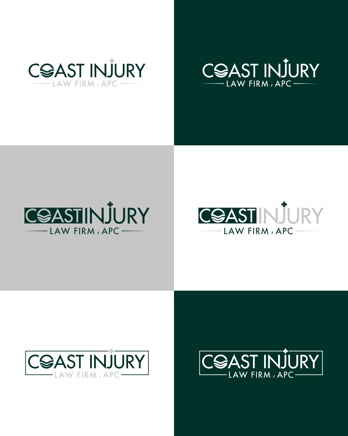 Logo Design by Ellene for Coast Injury Law Firm, APC | Design #30860078