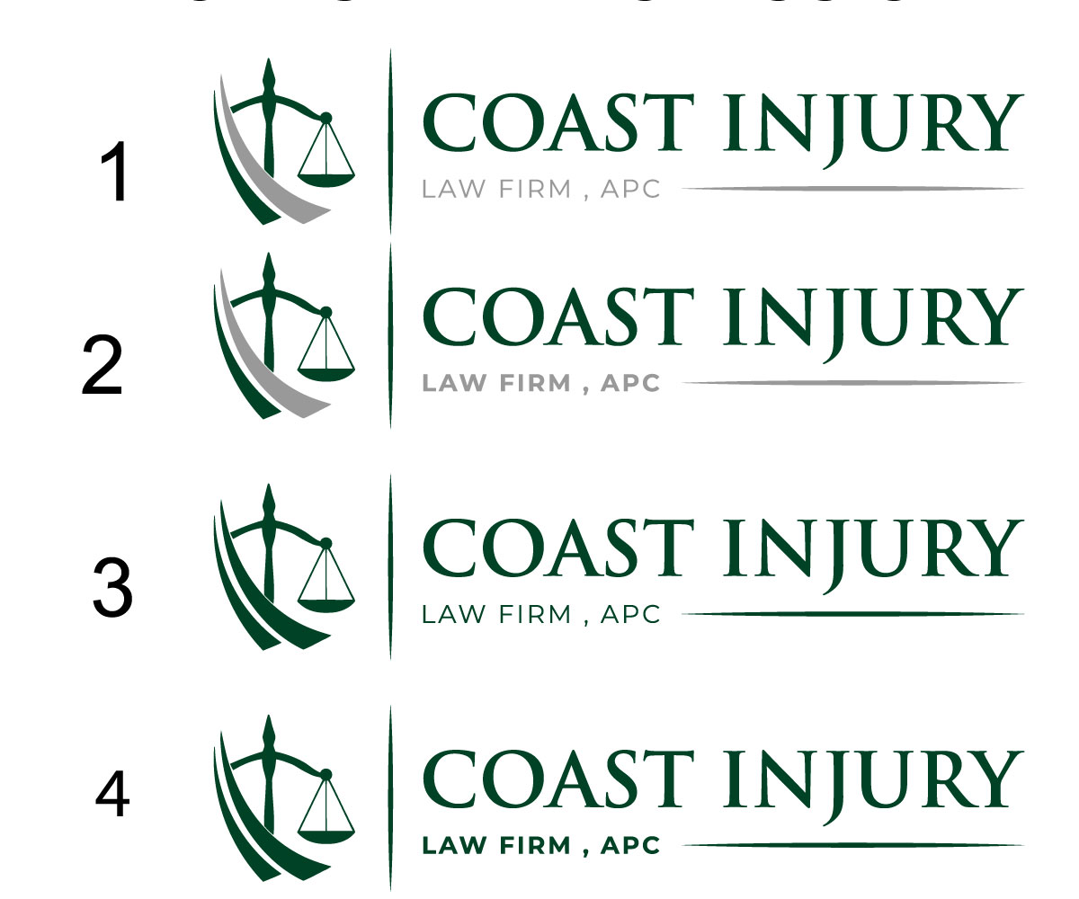 Diseño de Logo por pi-ron para Coast Injury Law Firm, APC | Diseño: #30859949