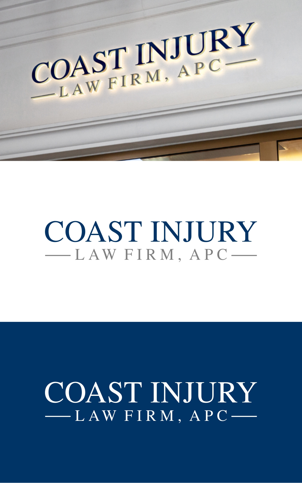 Logo Design by SanaPixel for Coast Injury Law Firm, APC | Design #30841216