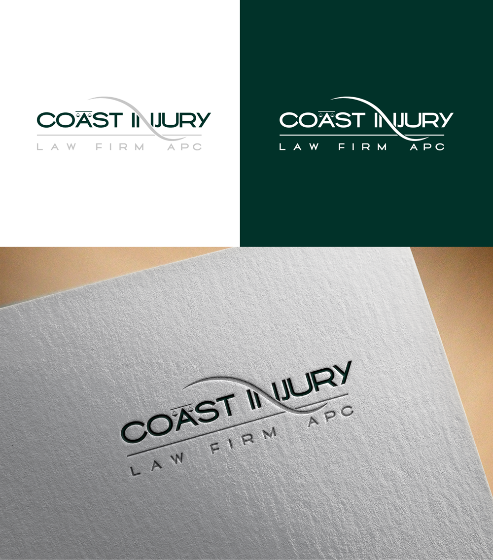 Logo Design by RA-bica for Coast Injury Law Firm, APC | Design #30842265