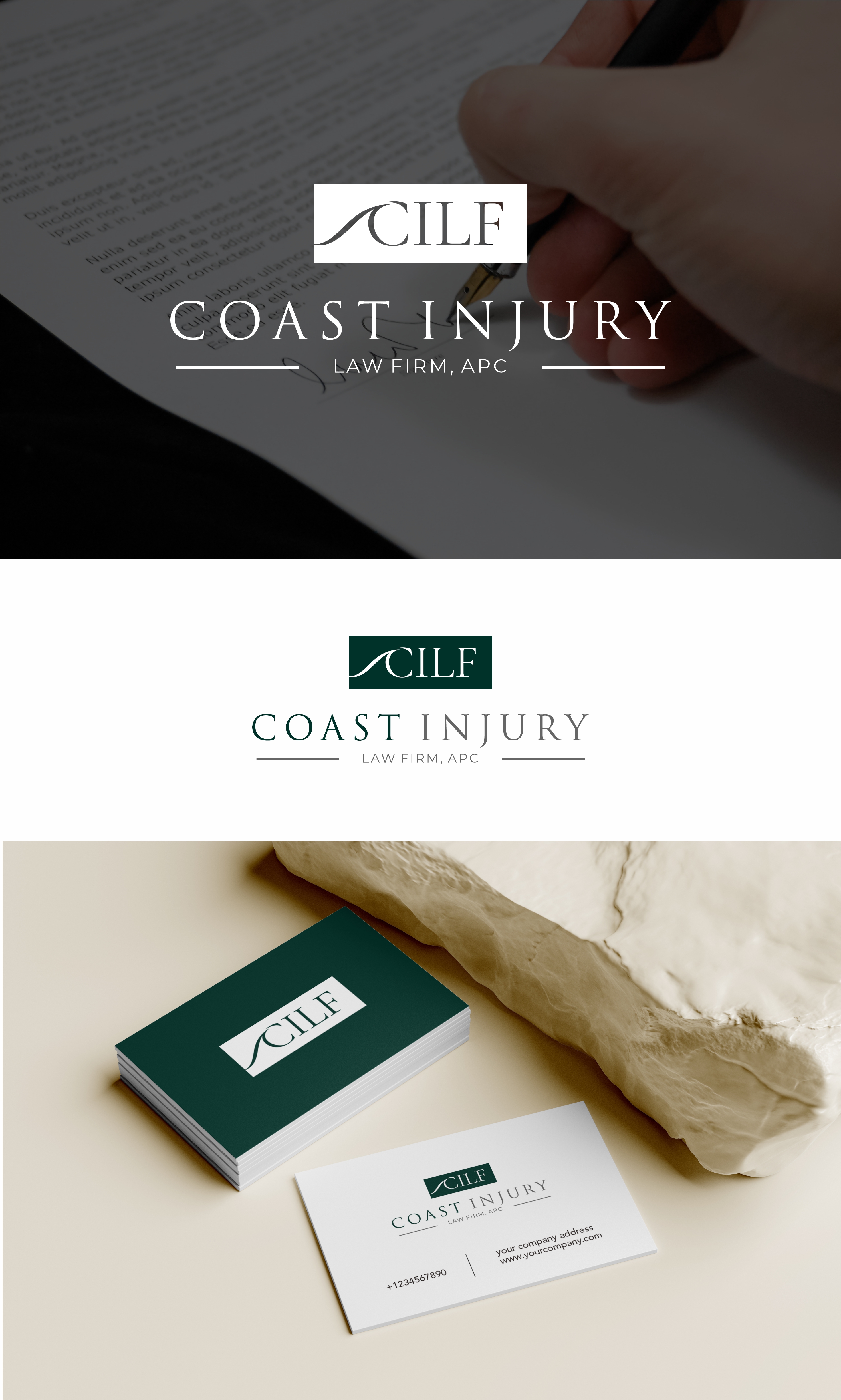 Logo Design by Atemolesky for Coast Injury Law Firm, APC | Design #30828417