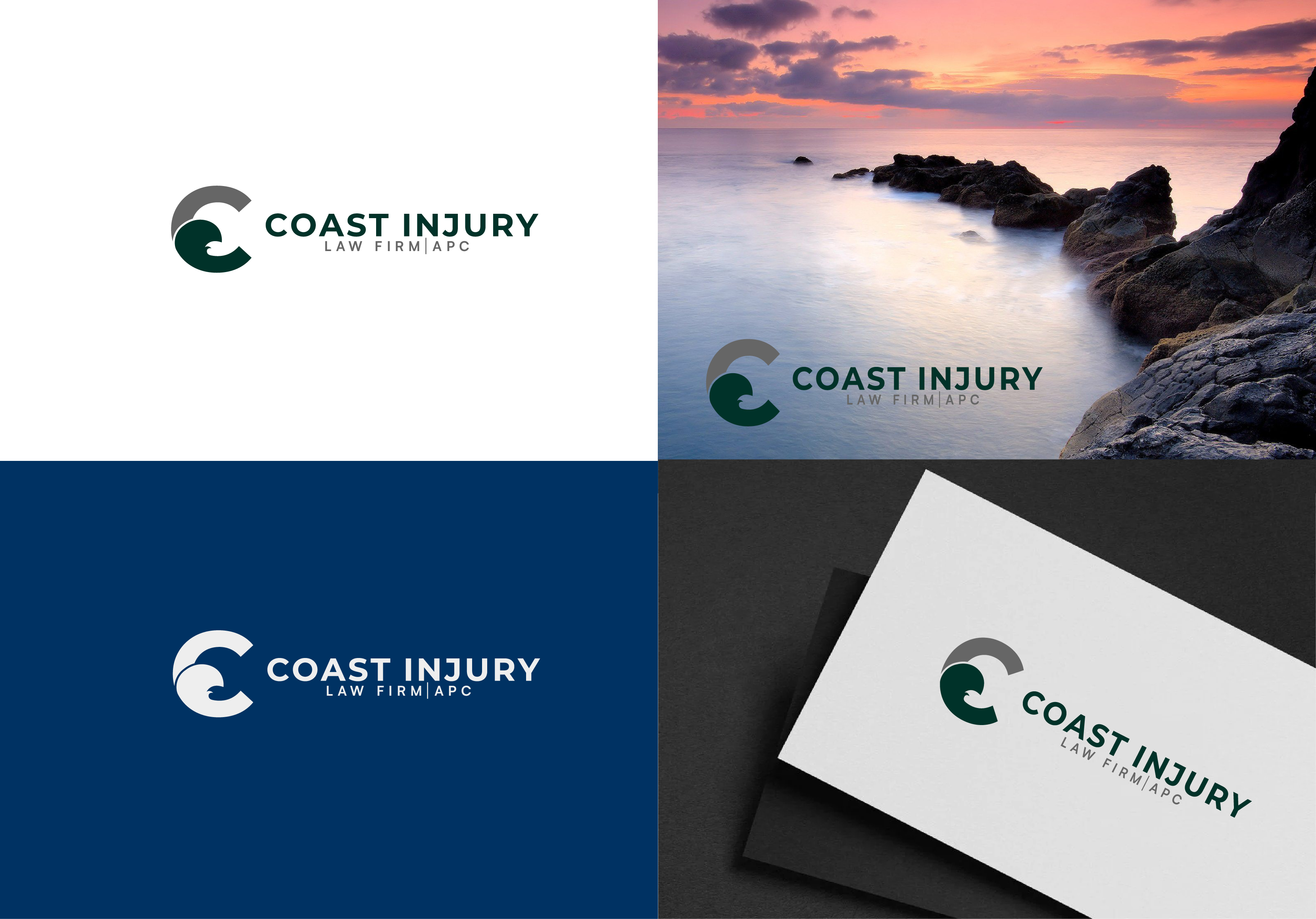 Logo Design by got2believe for Coast Injury Law Firm, APC | Design #30844365