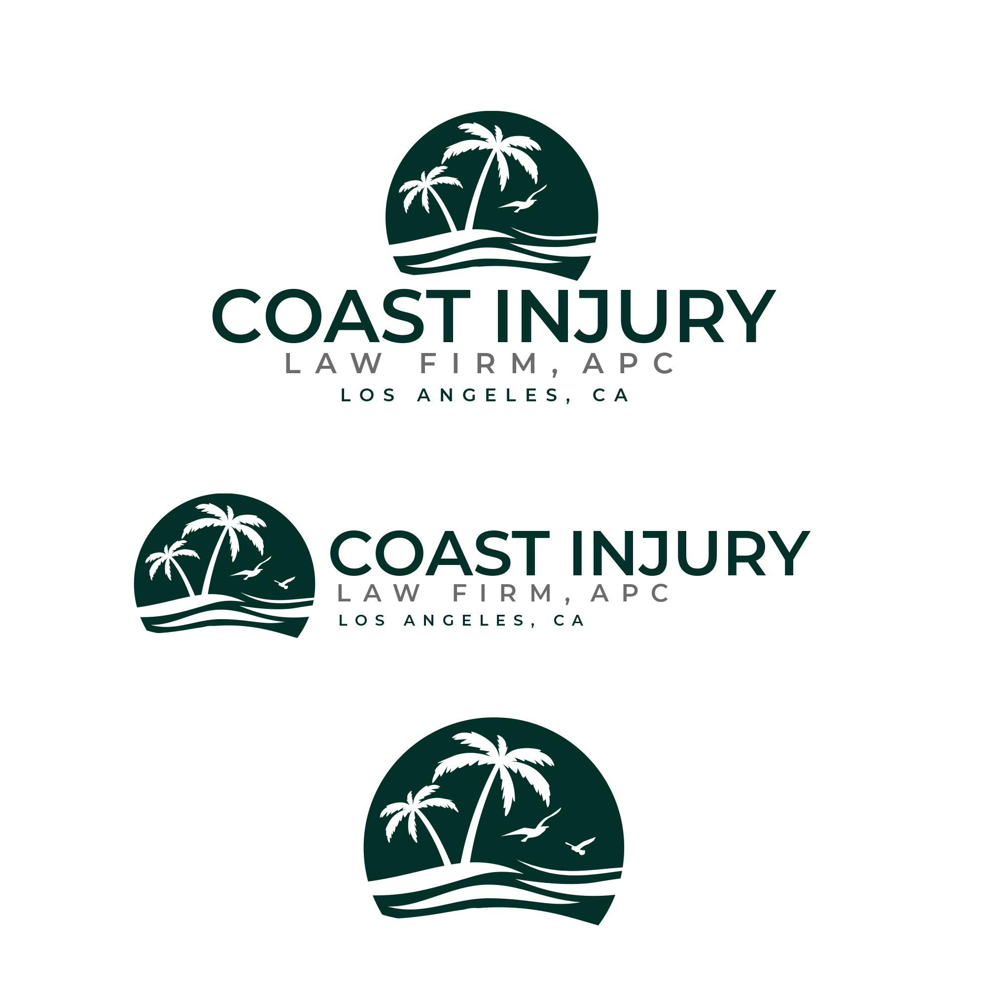 Logo Design by DSCMedia™ for Coast Injury Law Firm, APC | Design #30861427