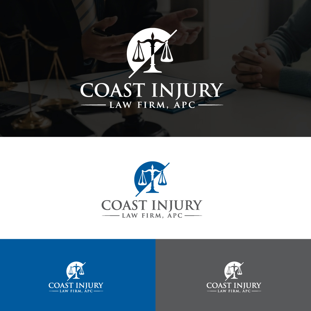 Logo Design by webeezine for Coast Injury Law Firm, APC | Design #30850735