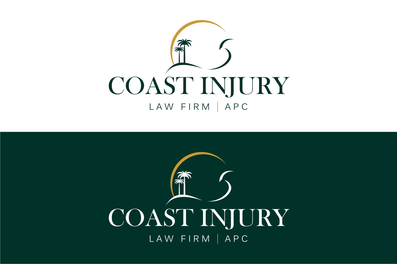 Logo Design by R16 for Coast Injury Law Firm, APC | Design #30837115