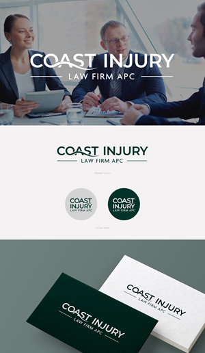 Logo Design by Asya Logo for Coast Injury Law Firm, APC | Design #30862663