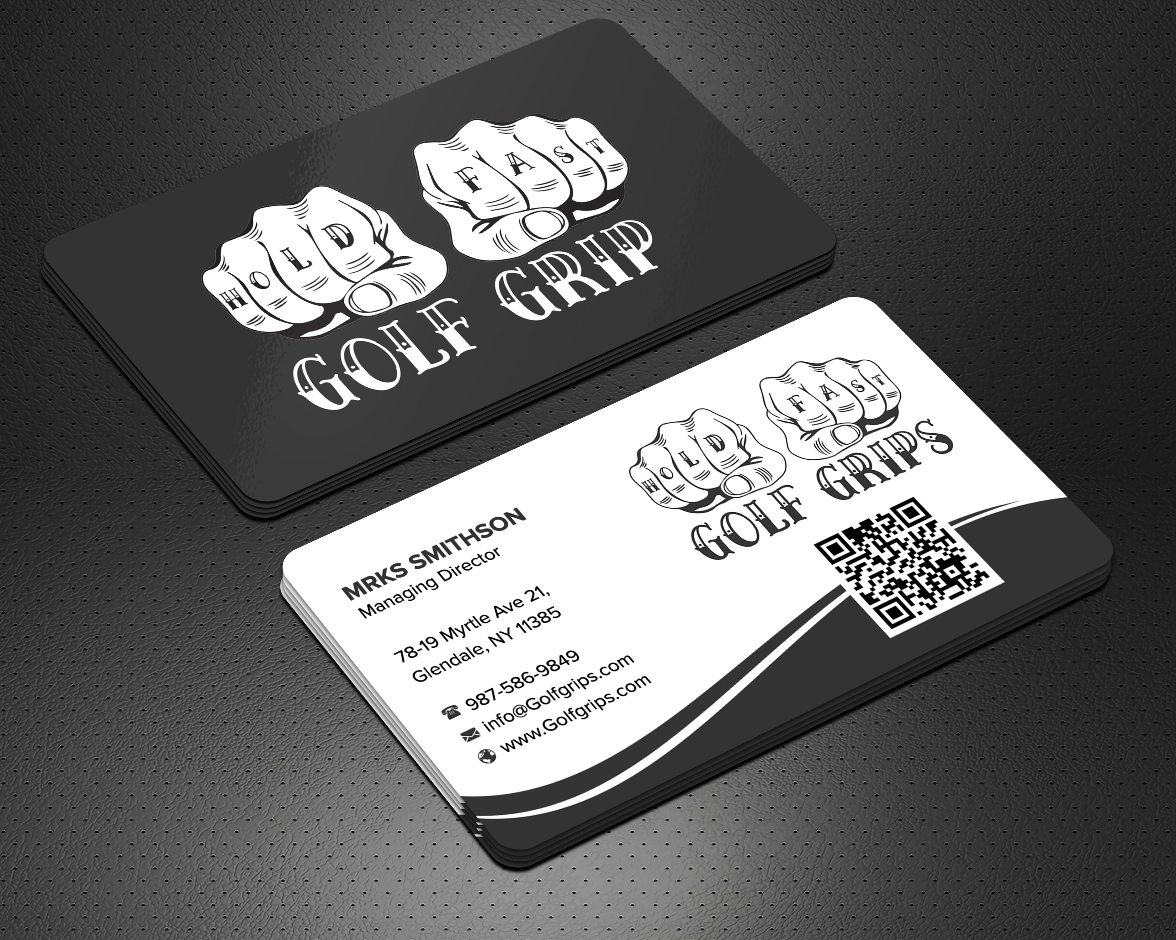 Business Card Design by sadikul islam for Hold Fast Golf Grips | Design #30831457