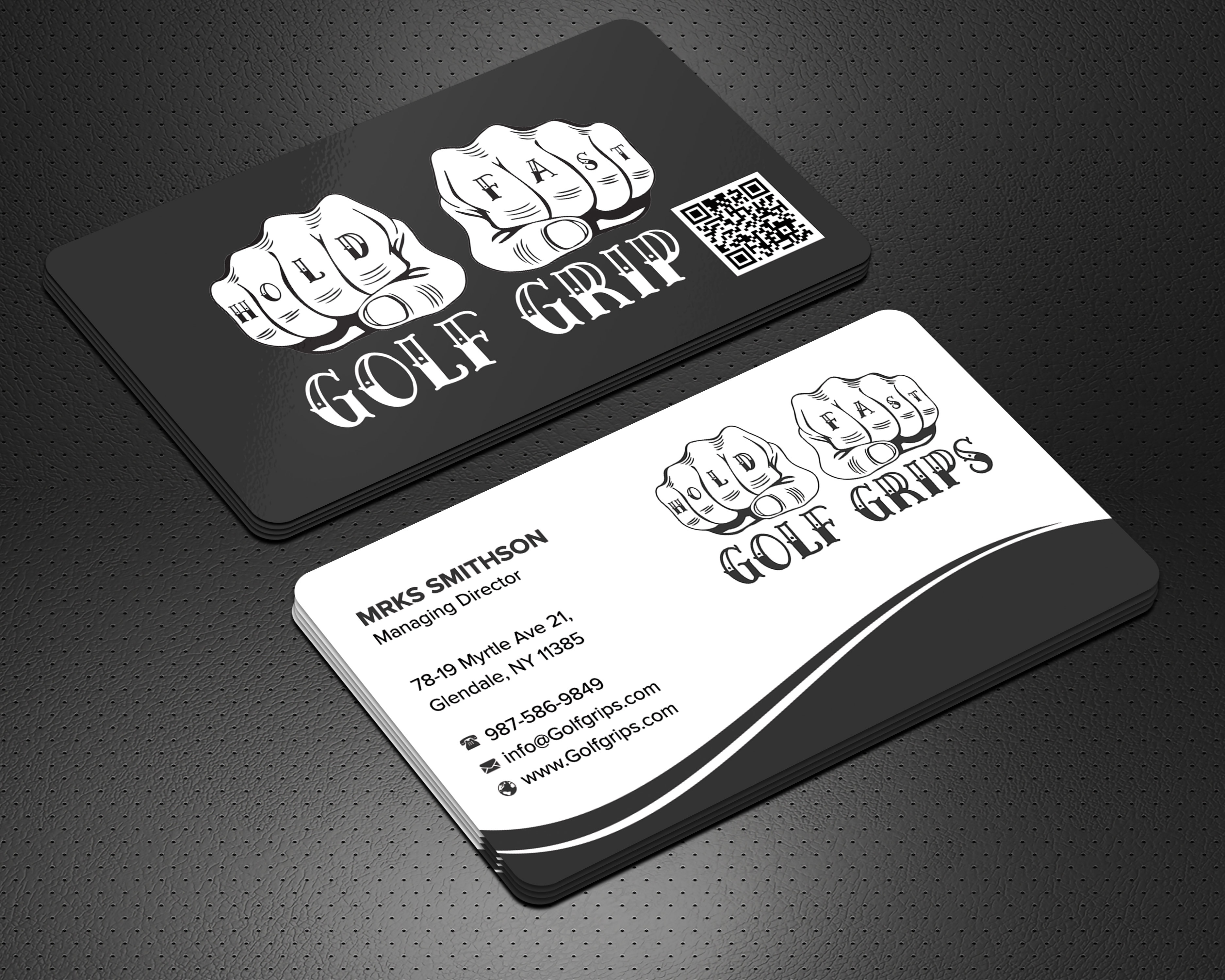 Business Card Design by sadikul islam for Hold Fast Golf Grips | Design #30831471