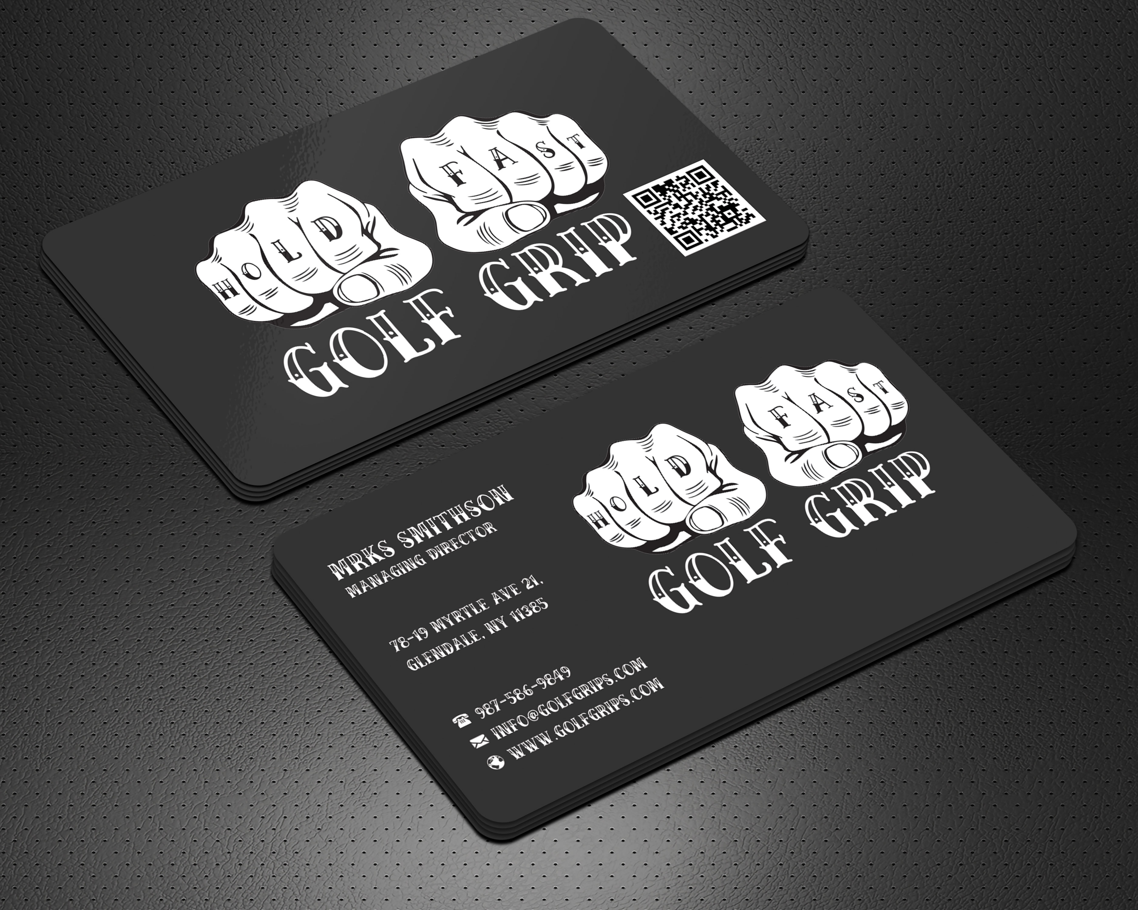 Business Card Design by sadikul islam for Hold Fast Golf Grips | Design #30831493