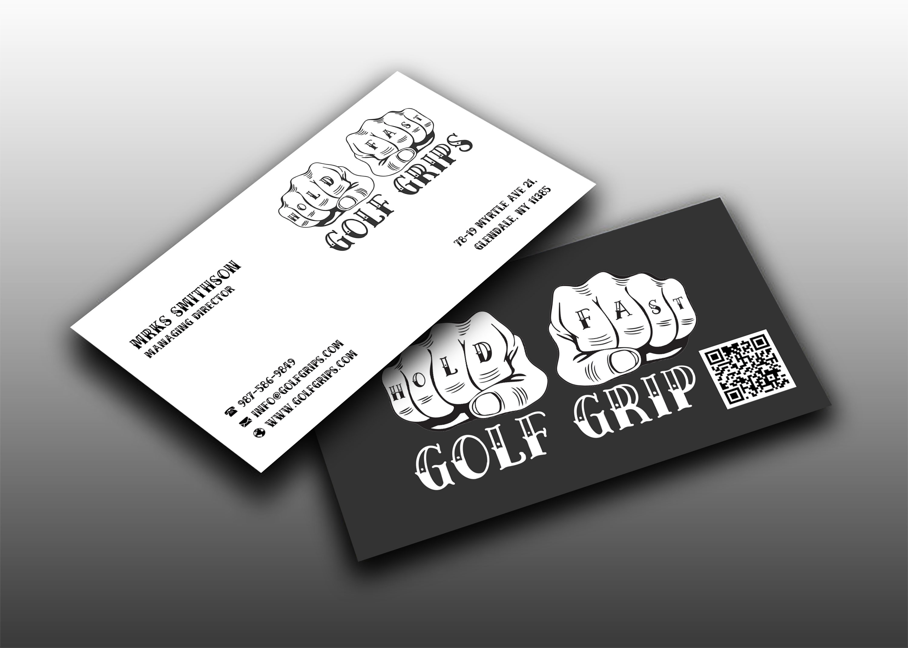 Business Card Design by sadikul islam for Hold Fast Golf Grips | Design #30831495