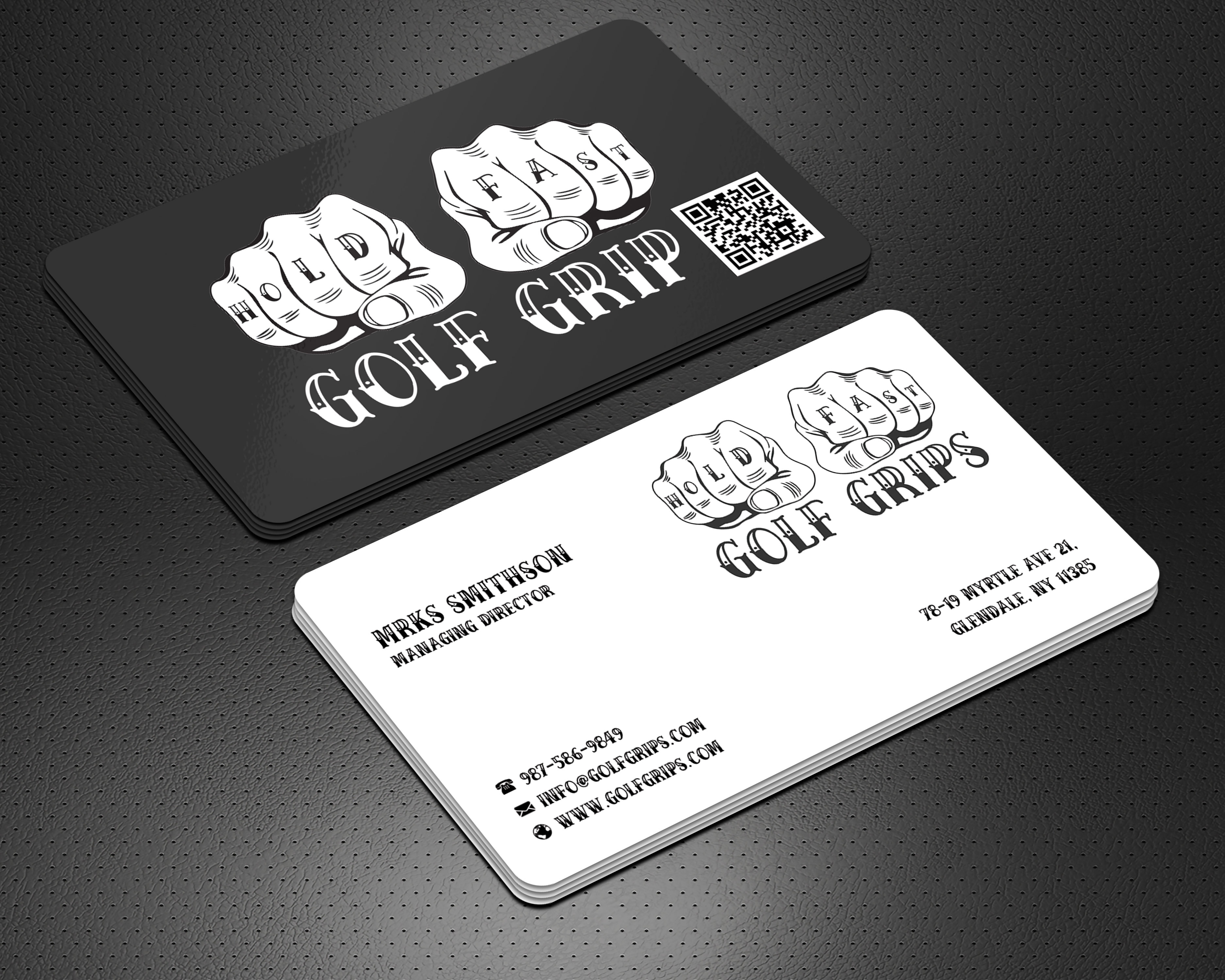 Business Card Design by sadikul islam for Hold Fast Golf Grips | Design #30831496