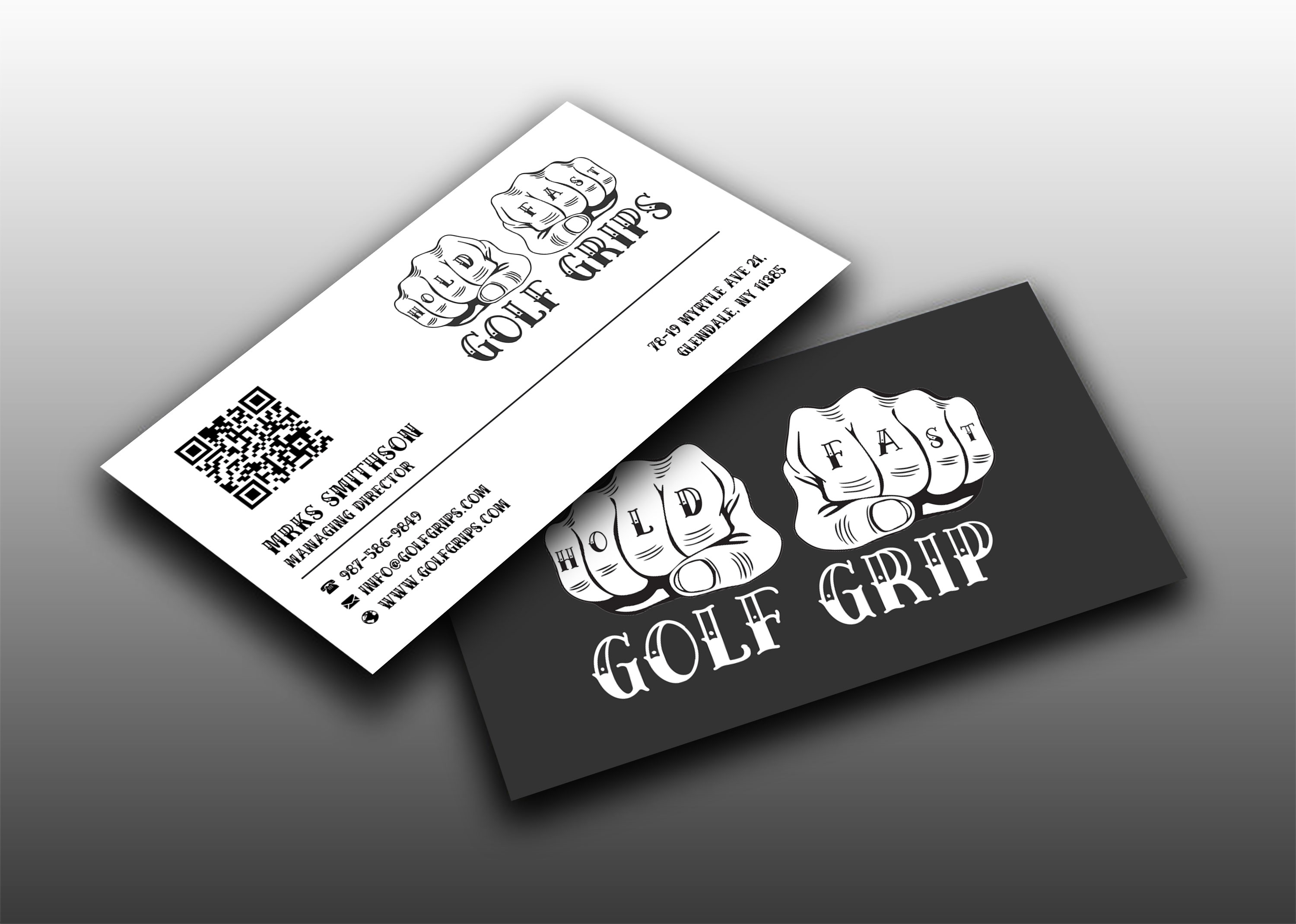 Business Card Design by sadikul islam for Hold Fast Golf Grips | Design #30831508