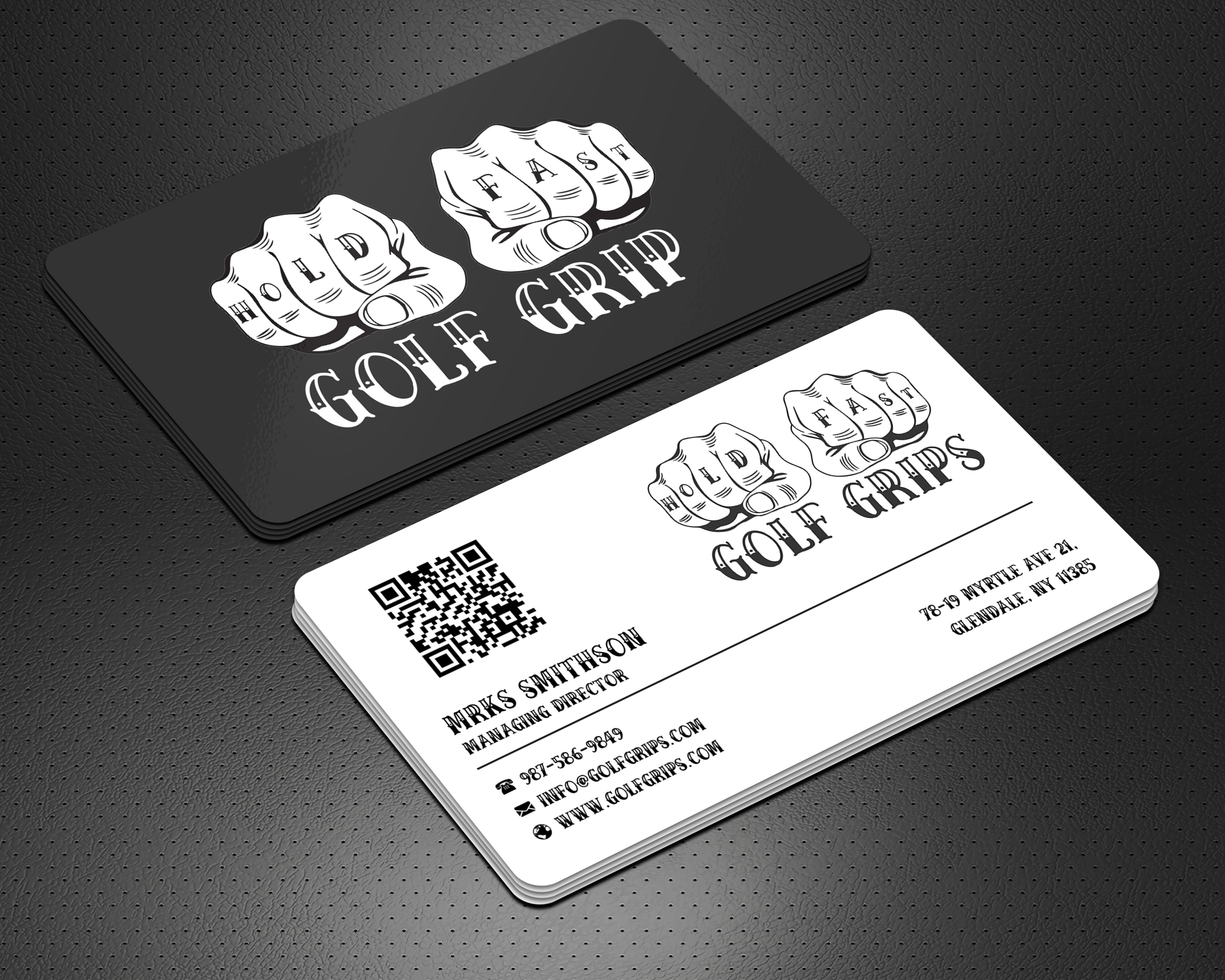 Business Card Design by sadikul islam for Hold Fast Golf Grips | Design #30831509