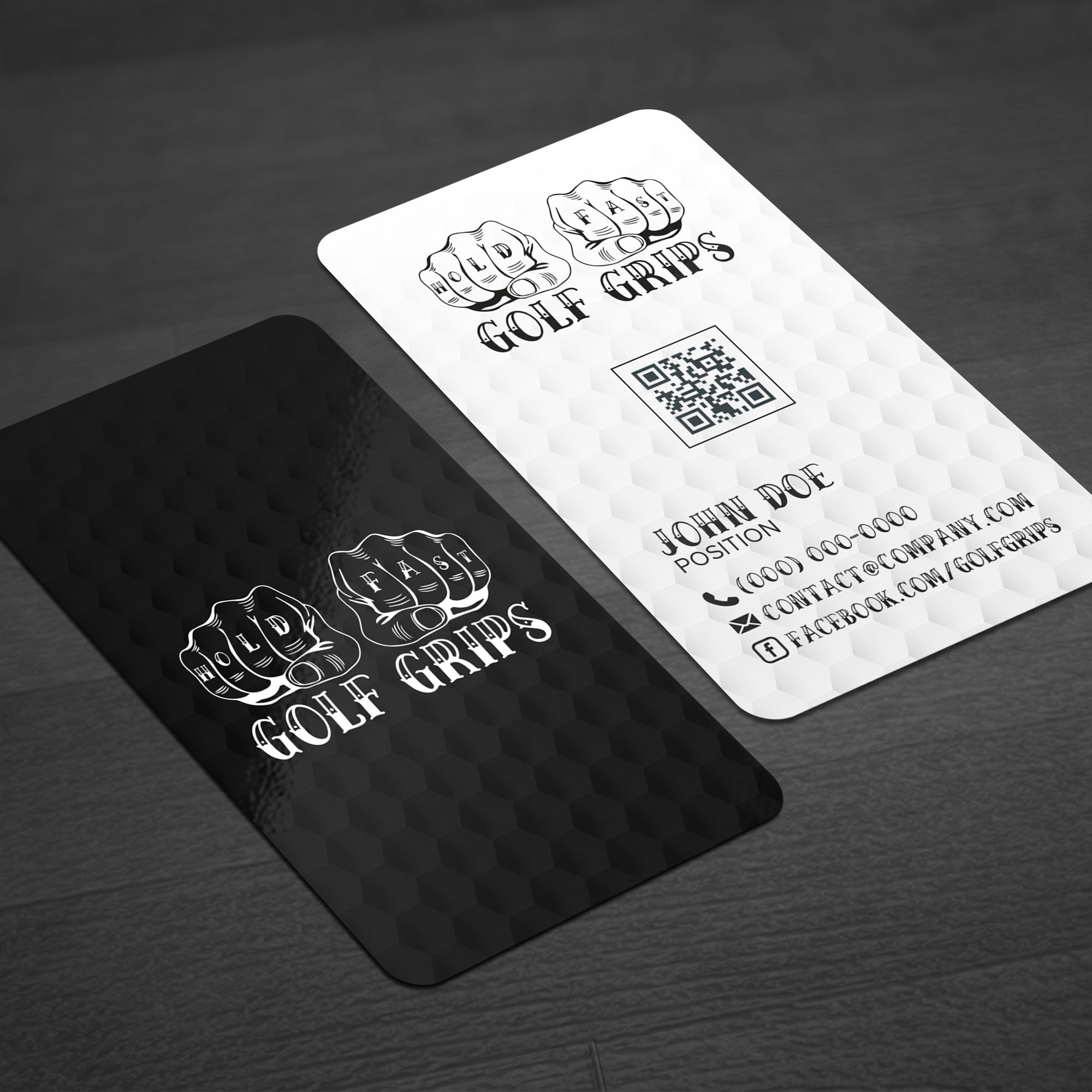Business Card Design by WellDesign for Hold Fast Golf Grips | Design #30831100