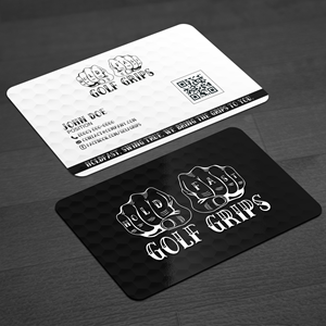 Business Card Design by WellDesign for Hold Fast Golf Grips | Design: #30833571