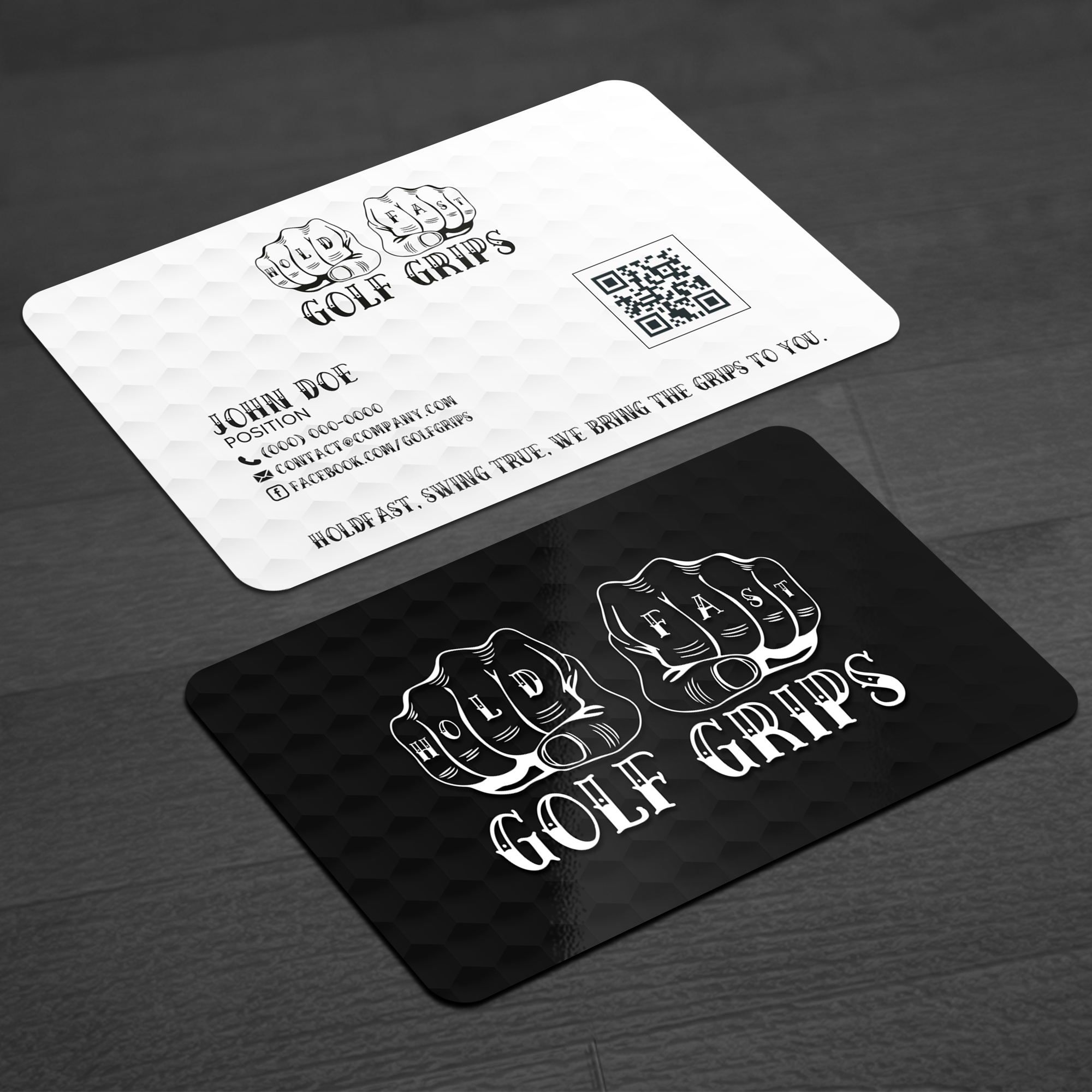 Business Card Design by WellDesign for Hold Fast Golf Grips | Design #30833572