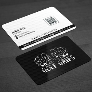 Business Card Design by WellDesign for Hold Fast Golf Grips | Design: #30836132