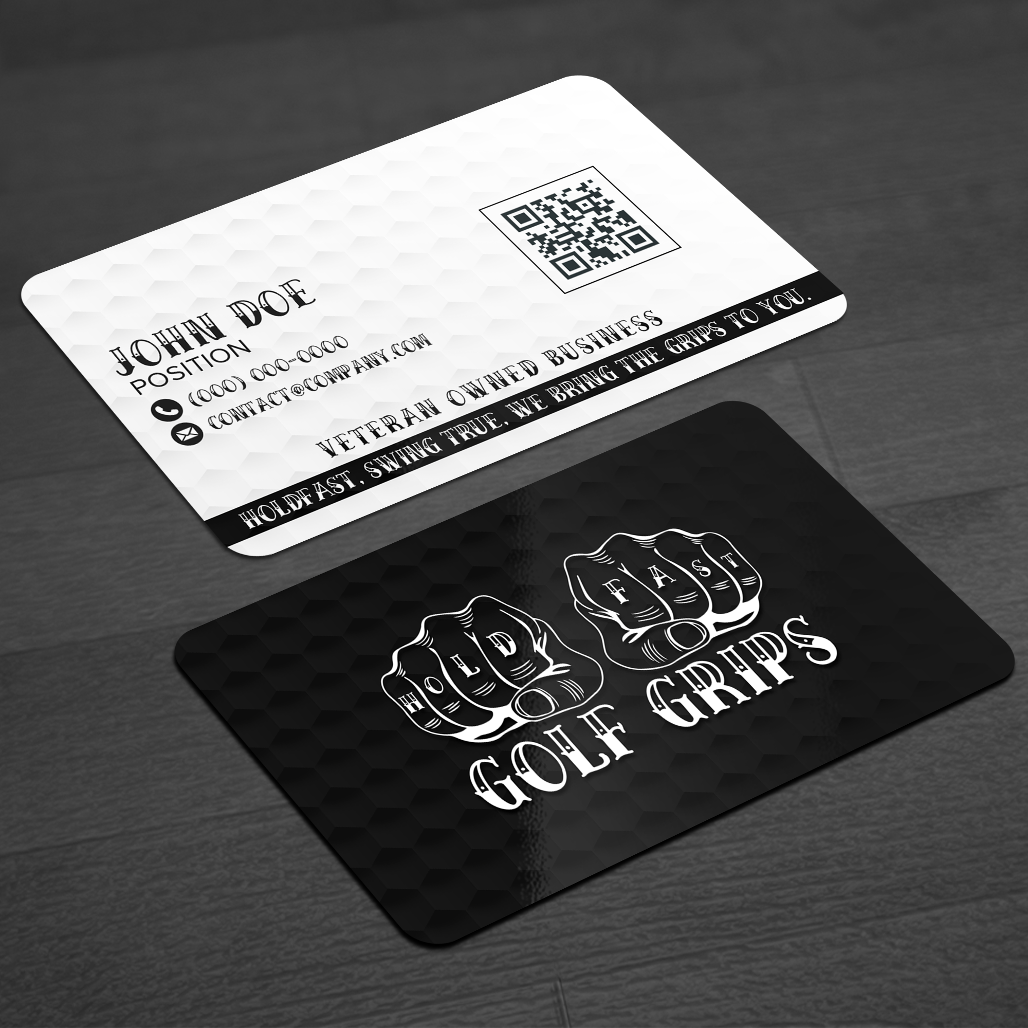 Business Card Design by WellDesign for Hold Fast Golf Grips | Design #30836243