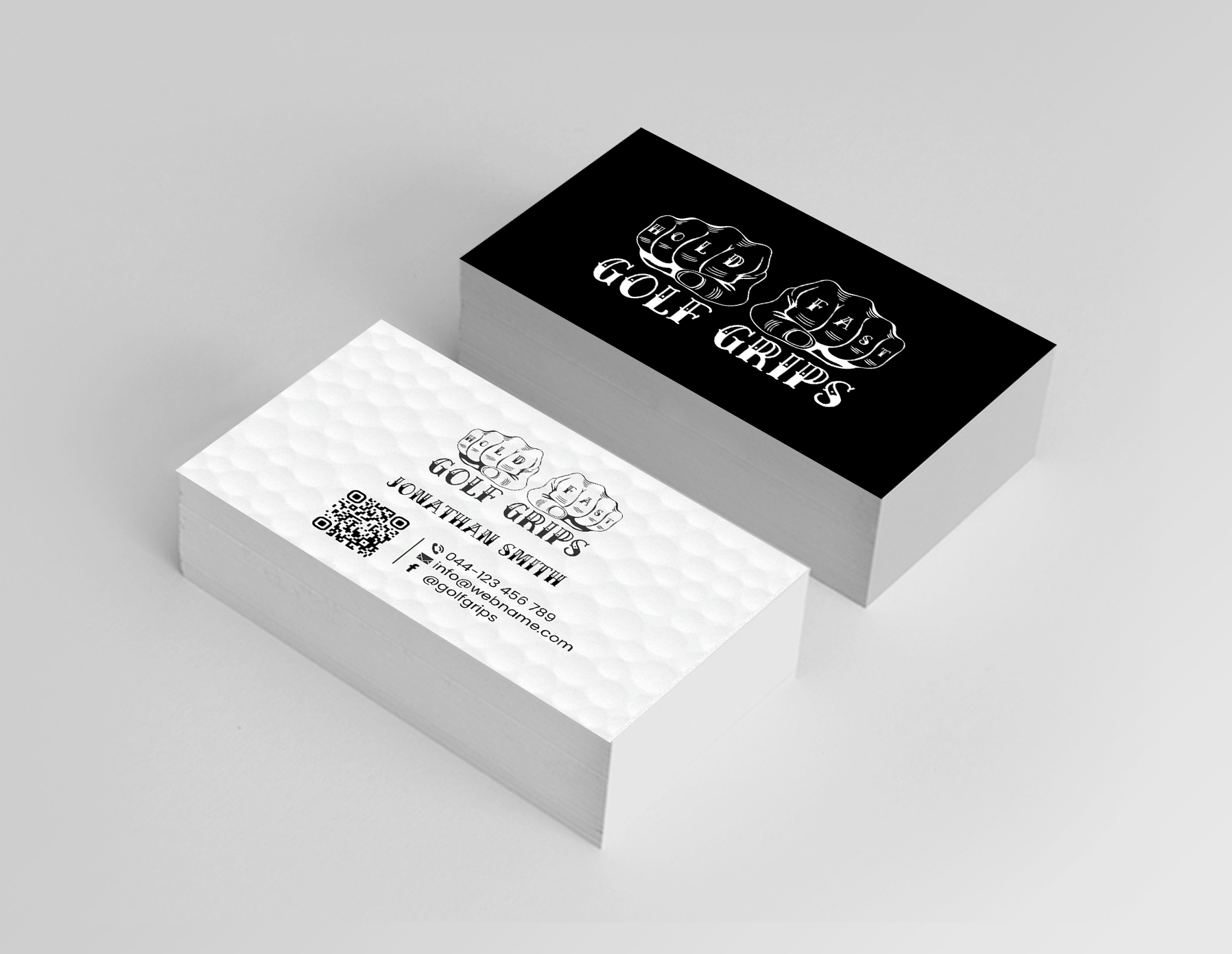 Business Card Design by Creations Box 2015 for Hold Fast Golf Grips | Design #30829508