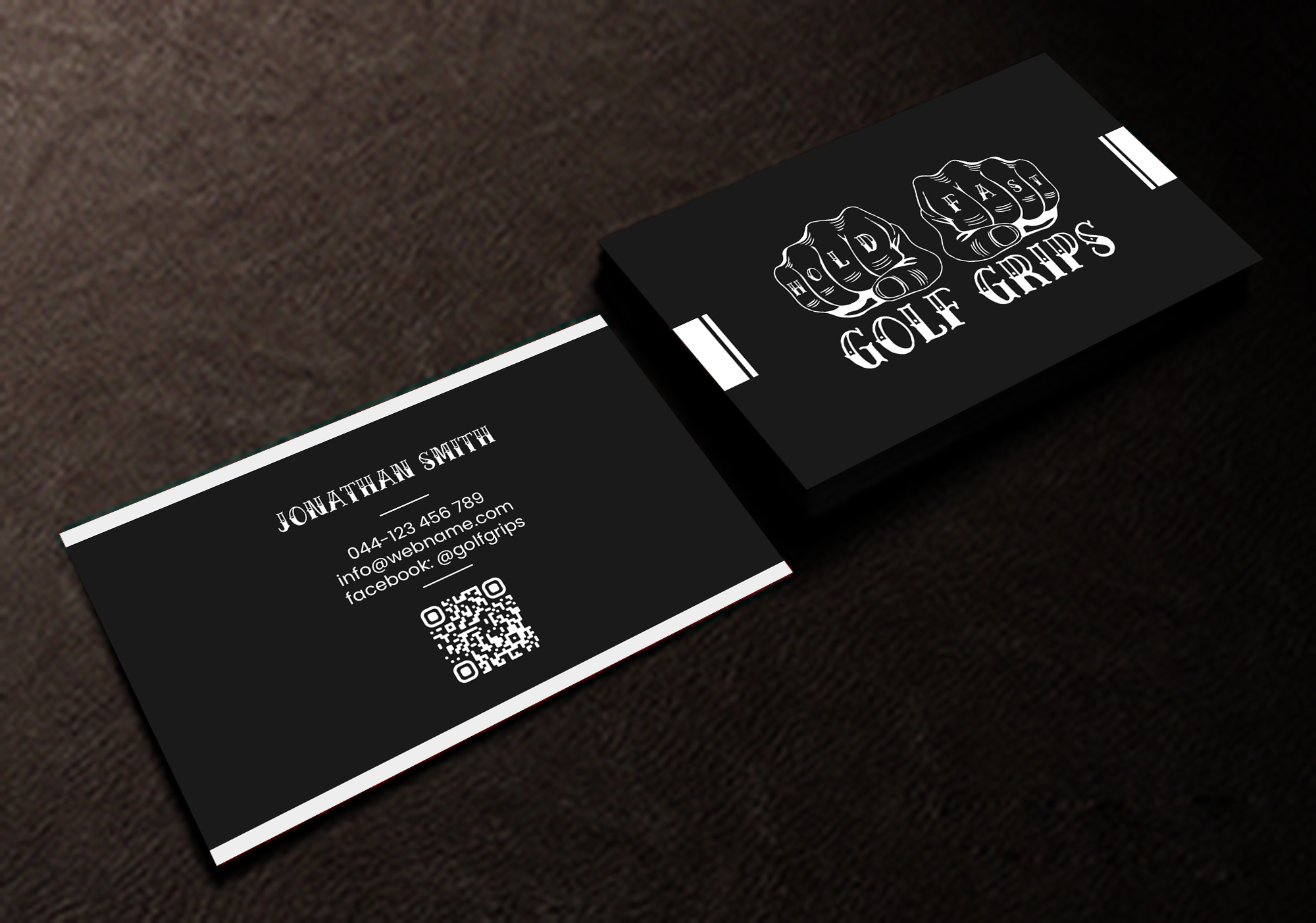 Business Card Design by Creations Box 2015 for Hold Fast Golf Grips | Design #30829512