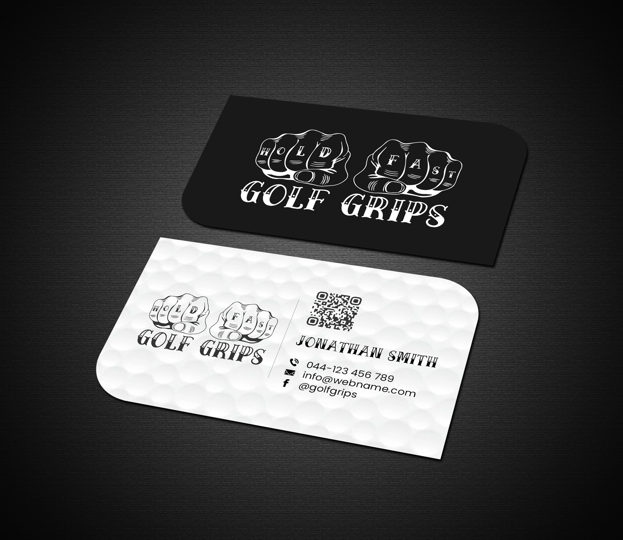 Business Card Design by Creations Box 2015 for Hold Fast Golf Grips | Design #30829513