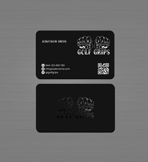 Business Card Design by Creations Box 2015 for Hold Fast Golf Grips | Design: #30829526