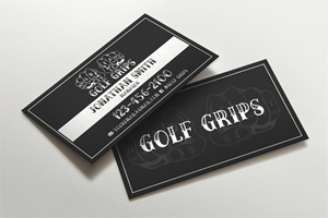 Business Card Design by LAXMI DESIGNHUB for Hold Fast Golf Grips | Design: #30828877