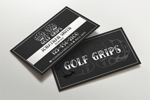 Business Card Design by LAXMI DESIGNHUB for Hold Fast Golf Grips | Design: #30828878