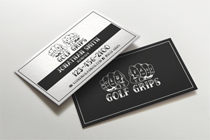 Business Card Design by LAXMI DESIGNHUB for Hold Fast Golf Grips | Design: #30828879