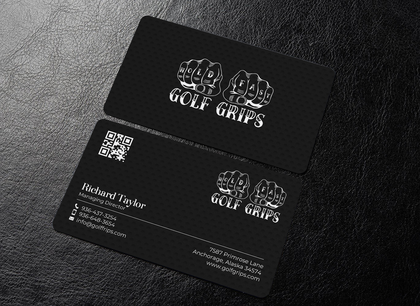 Business Card Design by chandrayaan.creative for Hold Fast Golf Grips | Design #30827950
