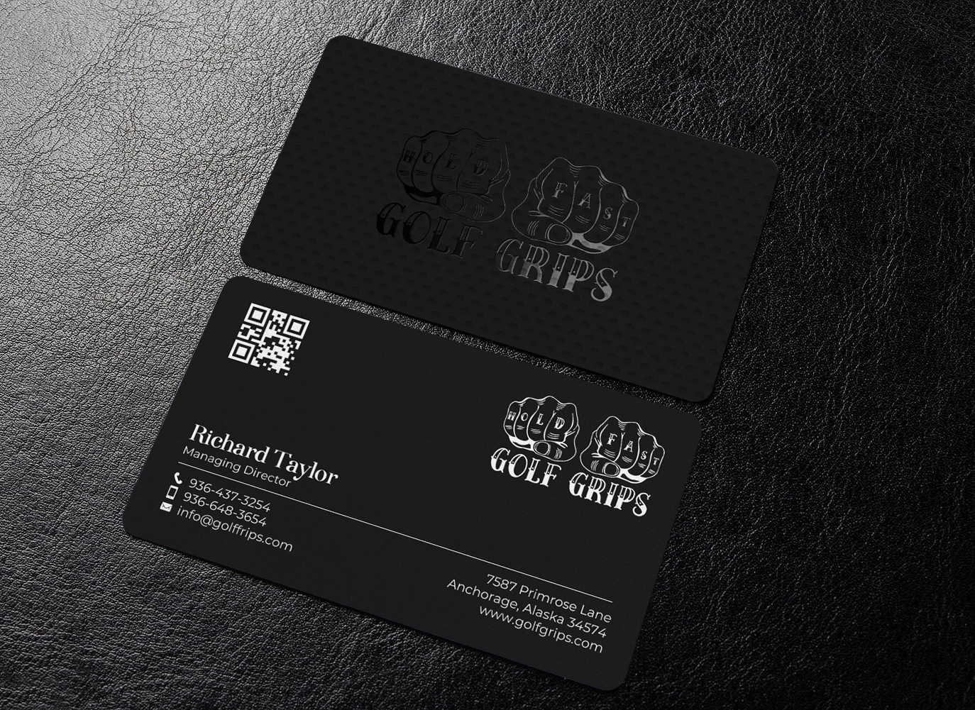 Business Card Design by chandrayaan.creative for Hold Fast Golf Grips | Design #30827957