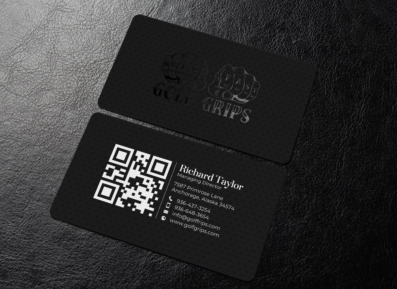 Business Card Design by chandrayaan.creative for Hold Fast Golf Grips | Design #30828035