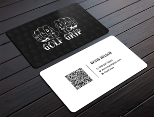 Business Card Design by DesignShout for Hold Fast Golf Grips | Design: #30828981