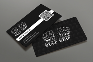 Business Card Design by DesignShout for Hold Fast Golf Grips | Design: #30829656