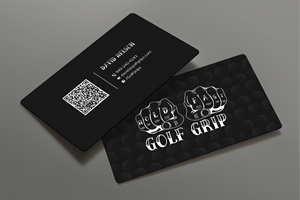 Business Card Design by DesignShout for Hold Fast Golf Grips | Design: #30829657