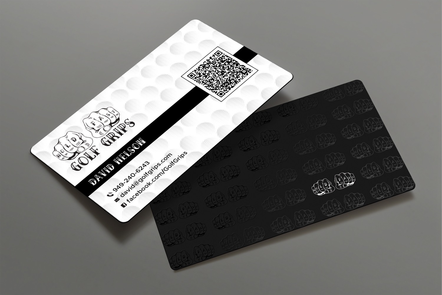 Business Card Design by DesignShout for Hold Fast Golf Grips | Design #30831215