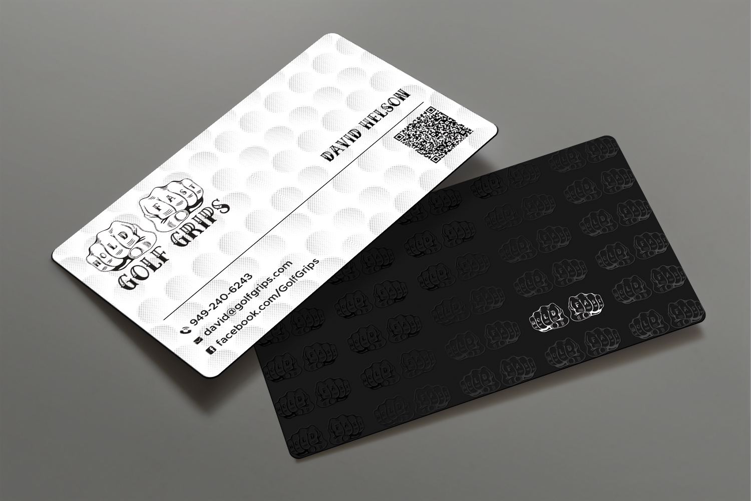 Business Card Design by DesignShout for Hold Fast Golf Grips | Design #30831224