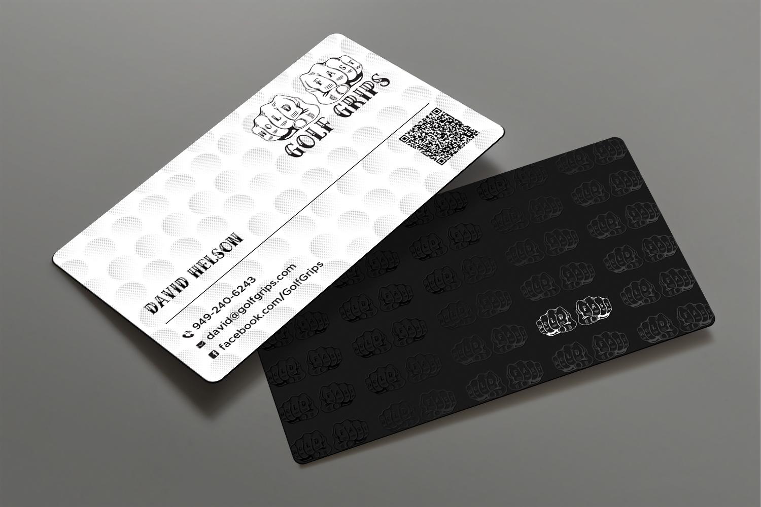 Business Card Design by DesignShout for Hold Fast Golf Grips | Design #30831225