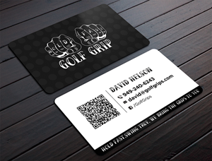 Business Card Design by DesignShout for Hold Fast Golf Grips | Design: #30832468