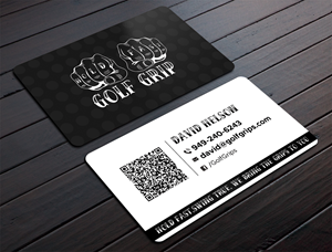 Business Card Design by DesignShout for Hold Fast Golf Grips | Design: #30832469