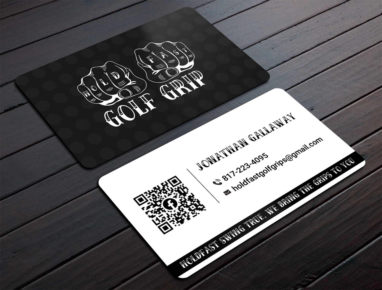 Business Card Design by DesignShout for Hold Fast Golf Grips | Design #30835023